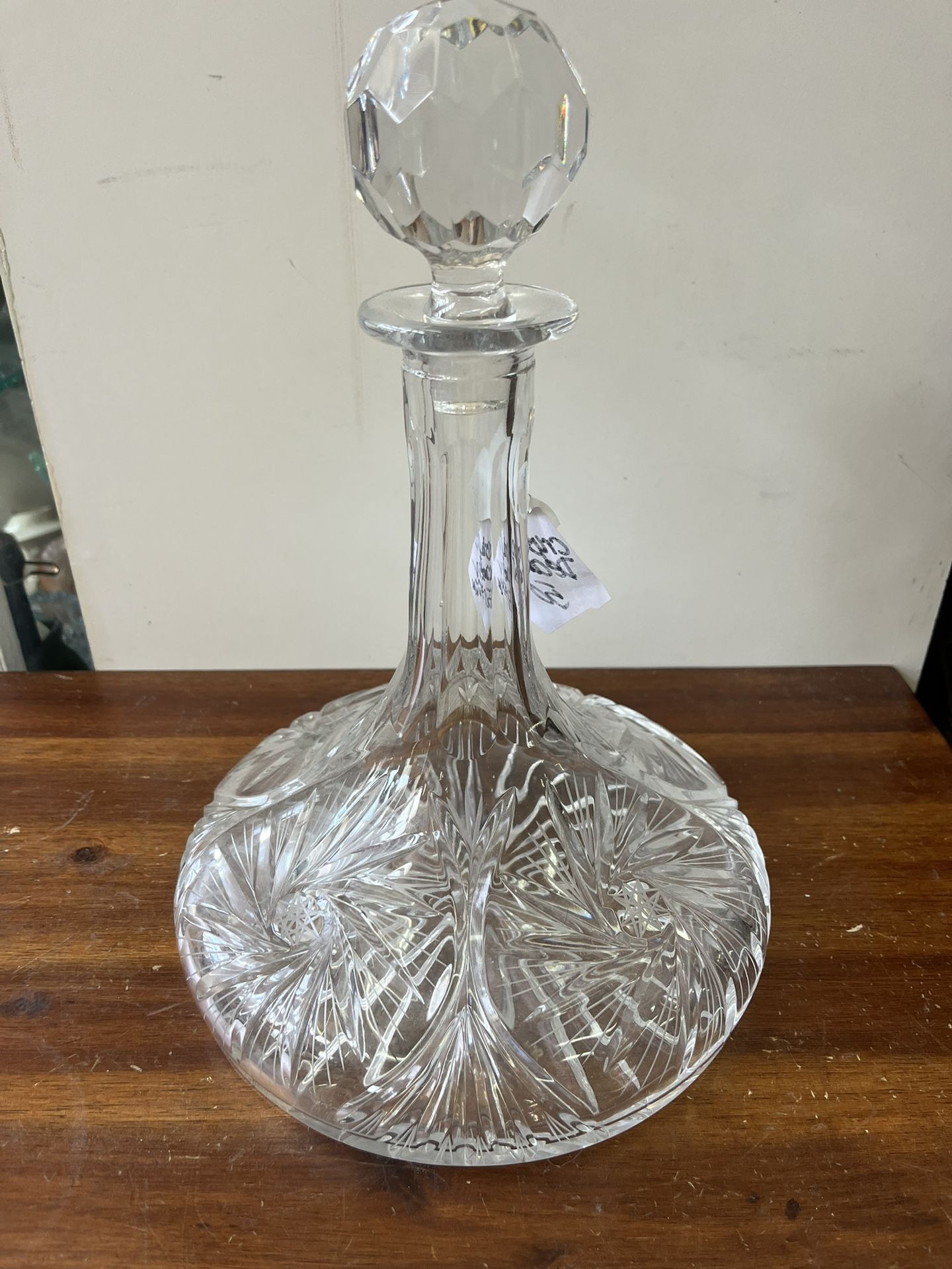 Crystal decanter $50