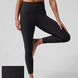 Athleta ELATION HIGH RISE RIB LEGGING Size M