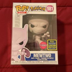 Flocked Mewtwo Funko Pop 