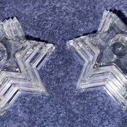Starlight Lead Crystal Candle Holders
