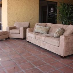 New Three Piece Crate & Barrel Sofa Set EASY FINANCING