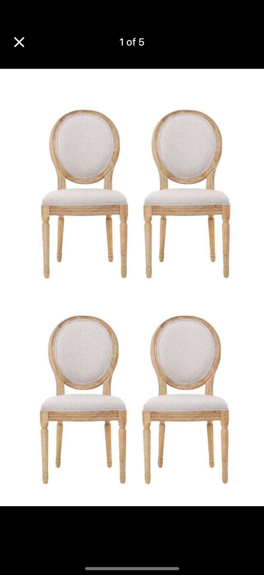 new set of Phinnaeus Dining Chair Beige Christopher Knight Home