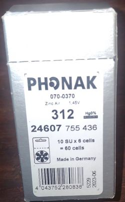Phonak 312 Hearing Aids