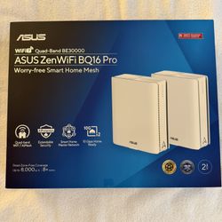 Asus ZenWiFi 7 BQ16 Pro BE30000 Wireless 2-Piece Mesh Wi-Fi System