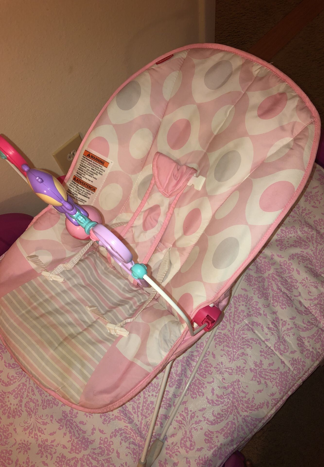 Vibrating baby bouncer (can negotiate on price)