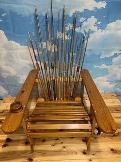 Antique Trolling Rod and Reel chair