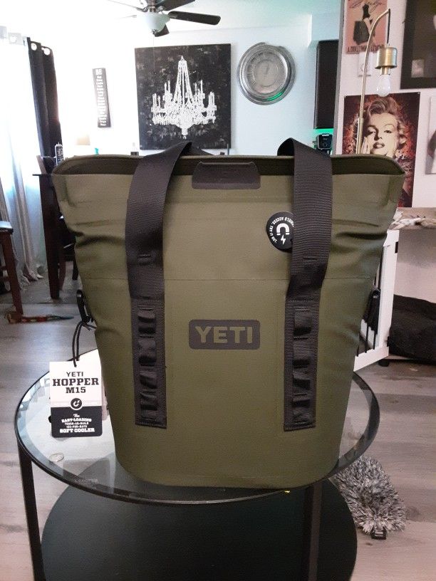 YETI Hopper M15 Soft Cooler - Olive Green -NEW never Used - $125
