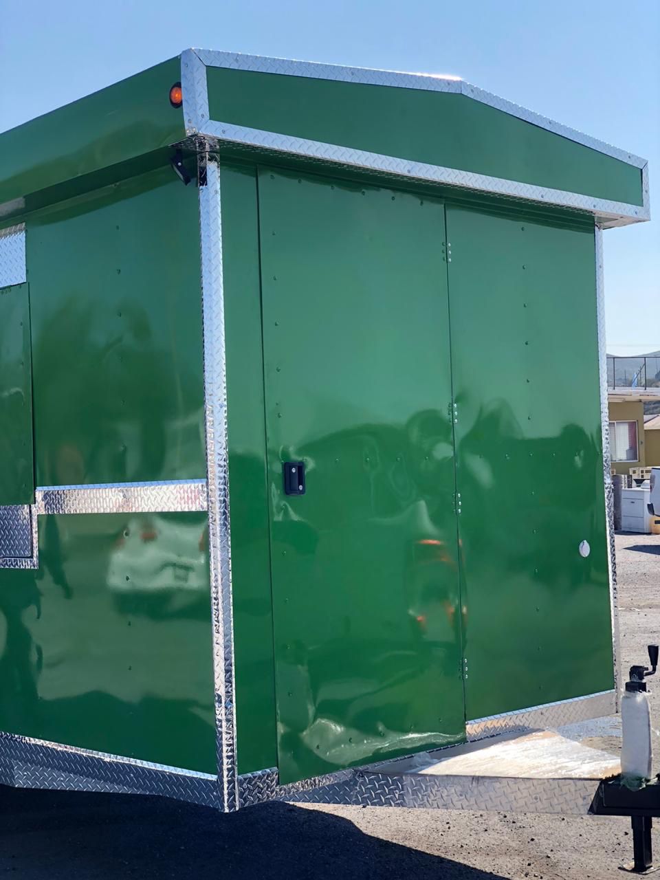 Food Trailer green available 7x16 ft
