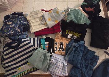 Bundle of baby boy clothes