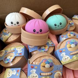 Squishy Dumpling Bun Toy With Steer - Unopened