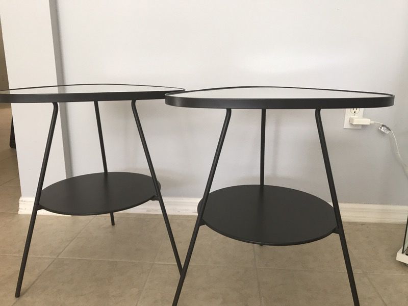 A Pair of IKEA Ulsberg bed side tables