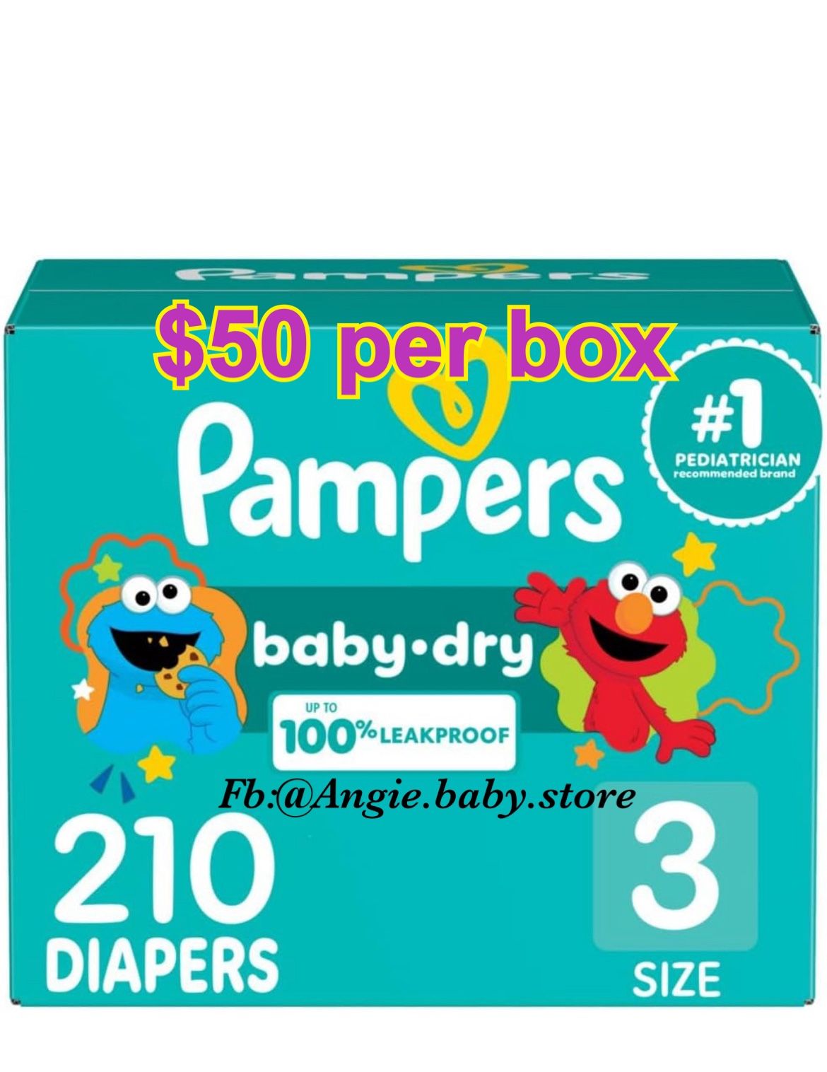 Pampers Baby Dry Size 3 Jumbo Box