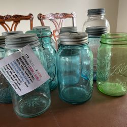 Antique Glass Mason Jars