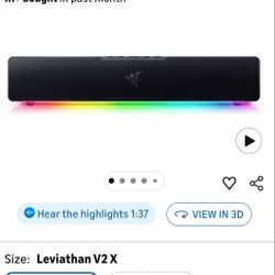 New Razer Leviathan V2 X PC Soundbar
