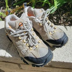 Merrell Moab Ventilator Taupe Trail Running Hiking Waterproof Shoes Women's Sz 6