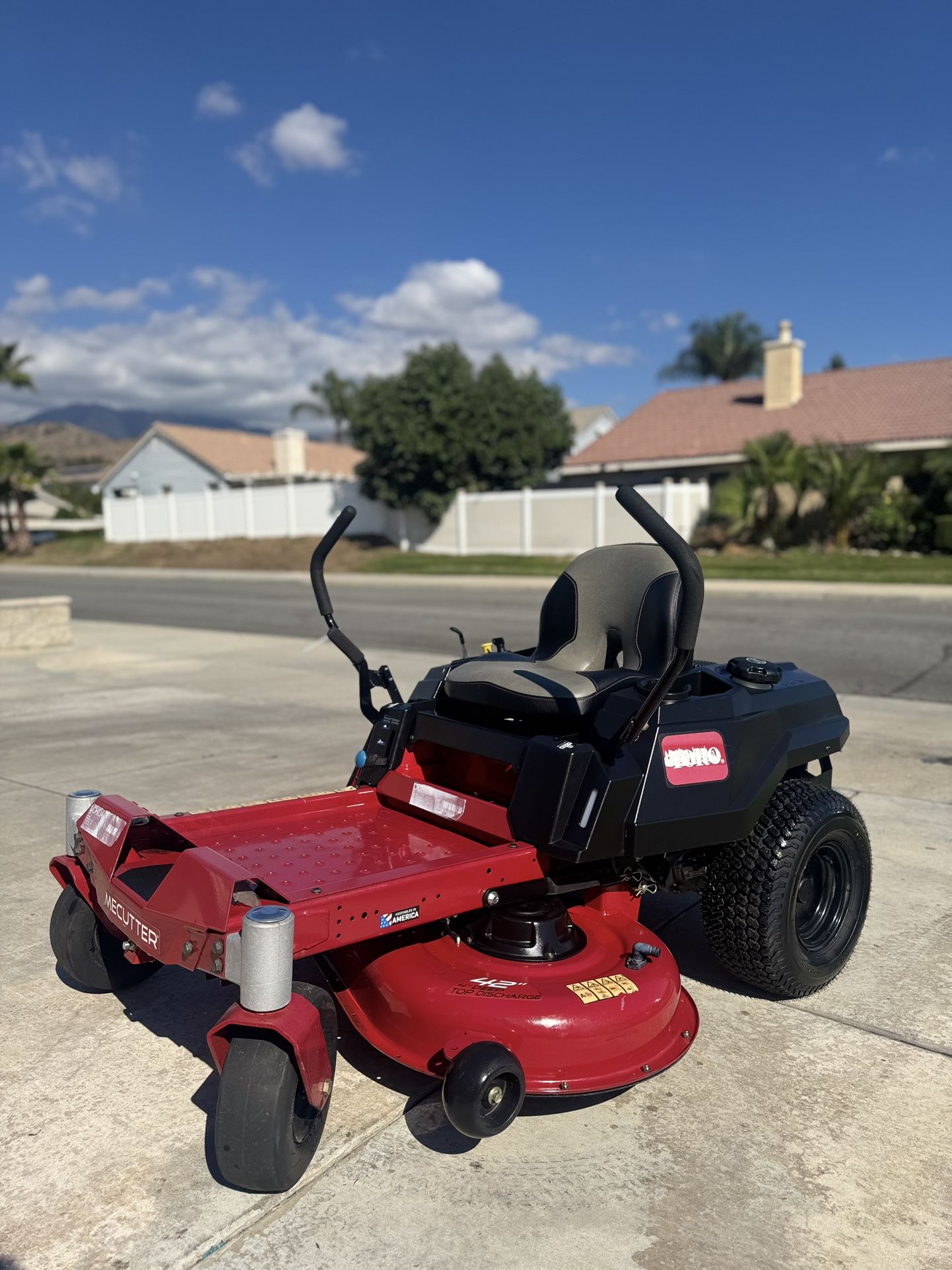 Toro Riding Mower 42in Máquina 