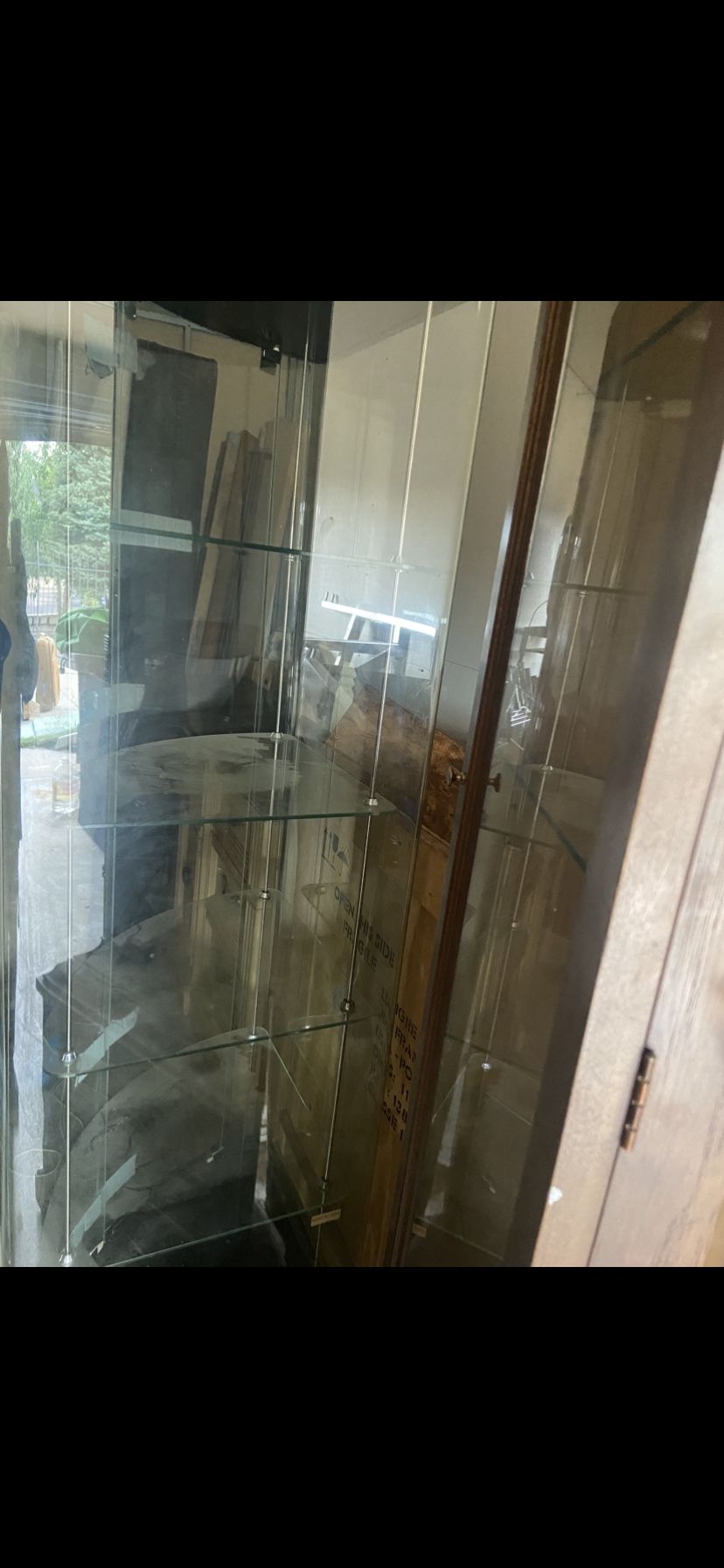  China Cabinet Shelf  Mirror