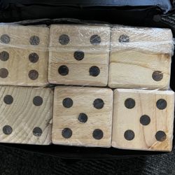 Yard Yahtzee 4 Inch Wooden Cube Dice