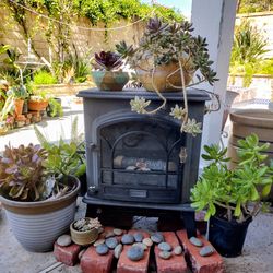 Garden Decor mock pot belly stove