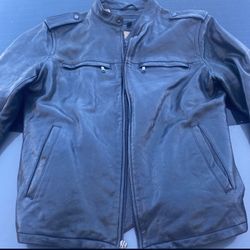 Leather Banana Republic Moto Jacket Tapered size M/L