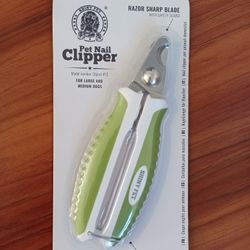 SHINY PET Dog Nail Clippers with Safety Guard - Pet Nail Clippers for Medium and Small Breed - Protective Nail Cutter, Safe Claw Trimmer, Ergonomic To