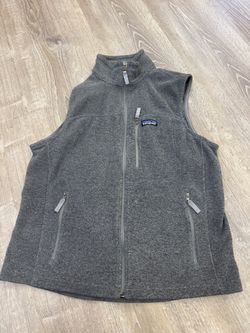 Patagonia Synchilla  Fleece Vest Men’s M Gray  Full Zip Worn Wear
