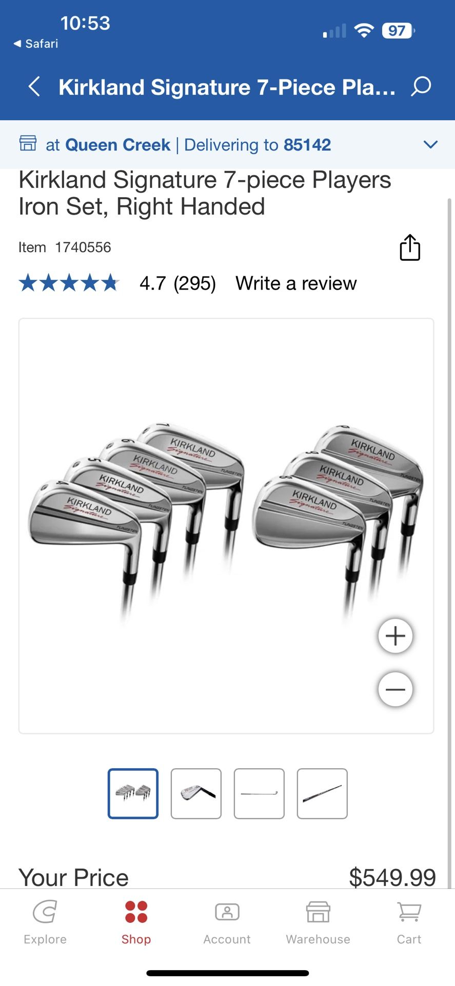 Kirkland Signature - 7 Piece  Iron Set - RH