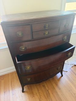 Solid wood dresser