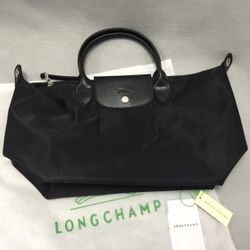 Longchamp Le Pliage Neo Tote Bag size Large Black