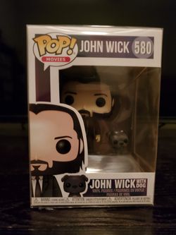 Funko Pop John Wick Figure #580 & Protective Case 