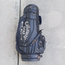 Big Bertha Black Leather Golf Bag