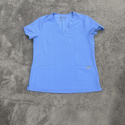 Medium FIGS Ceil Blue Scrub Top