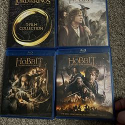 The Lord Of The Rings And Hobbit Movies Blu Ray