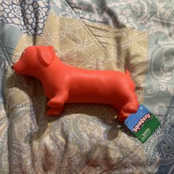 Red Dog Squeeze Toy