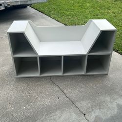 Reading Nook Bookcase Organizer Storage Shelf