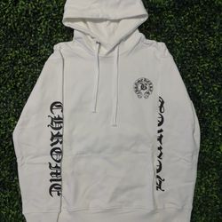 Chrome Heart Horseshoe Hoodie White