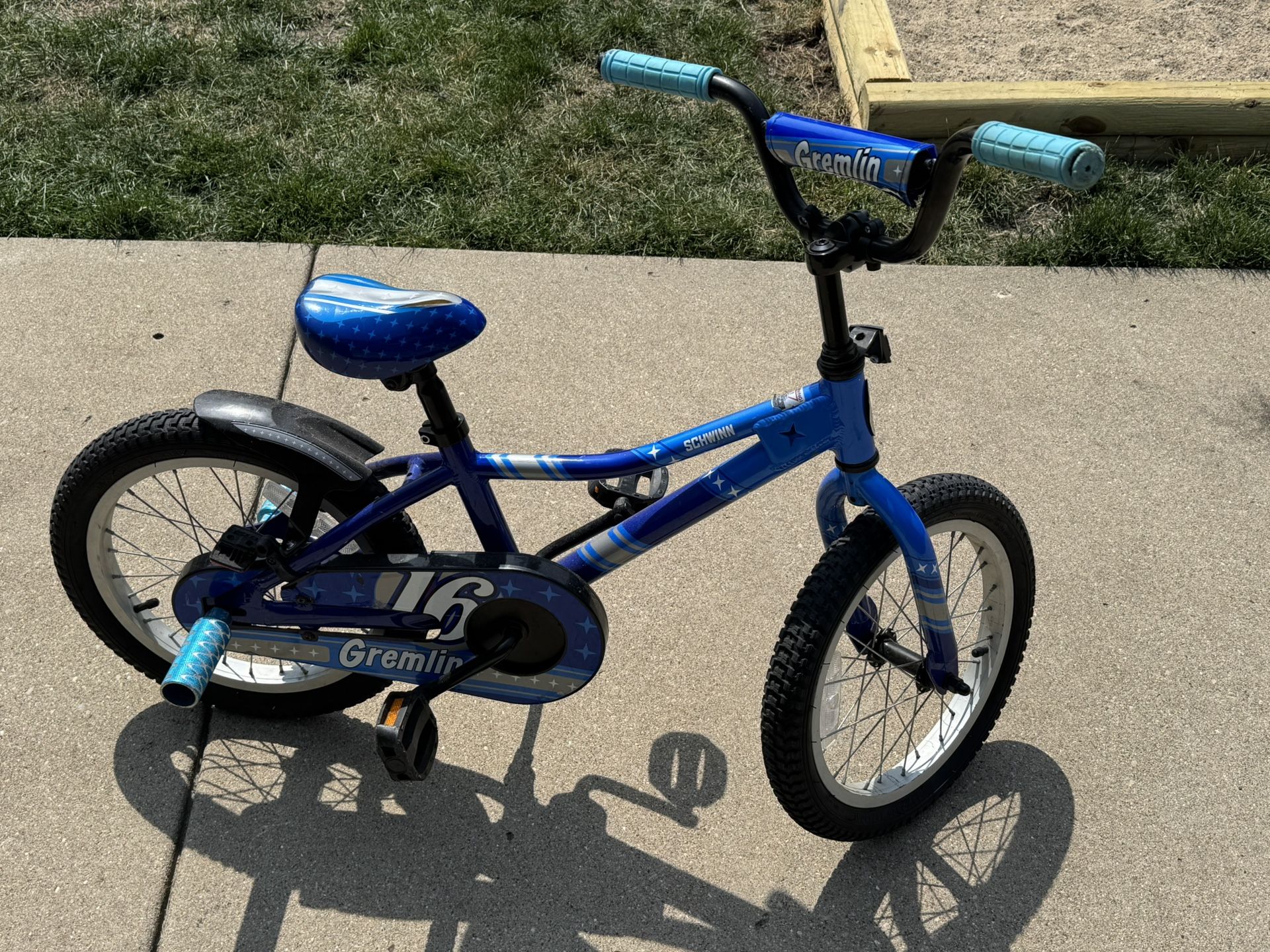 Kids Bike - 16” Wheel - NEW tires, grips and pegs