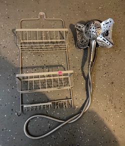 Shower Caddy + Shower Head
