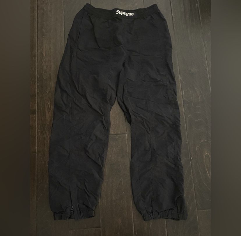 Supreme Black Paneled Warm Up Pants