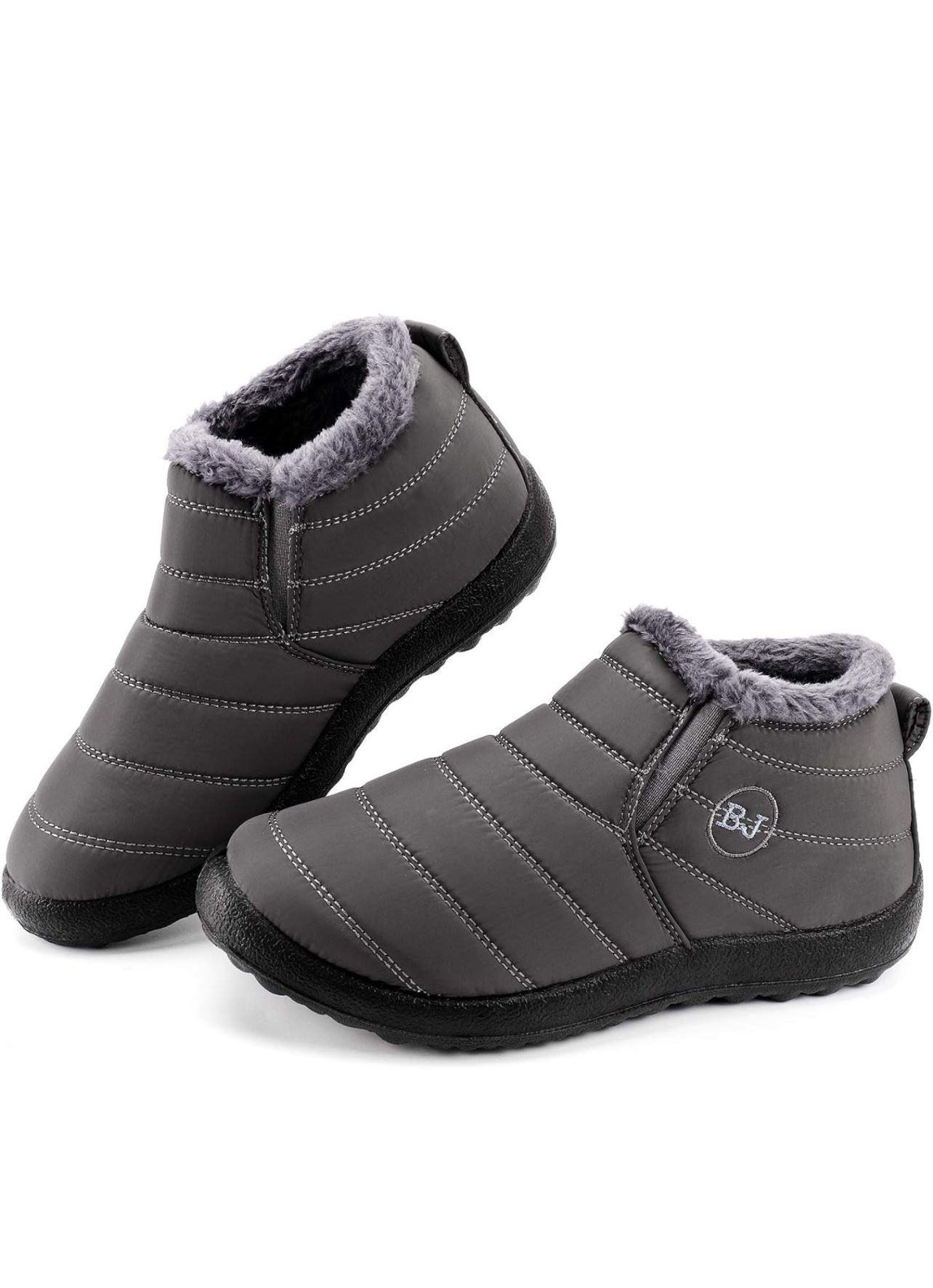  Womens Snow Boots Winter Warm Booties Fur Lined Anti-Slip Ankle Boots Outdoor 