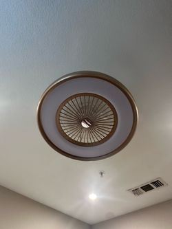 Bunk bed and light/fan