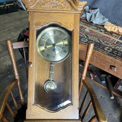 Vintage Franz Hermle Harrington House Wall Clock (As Is)