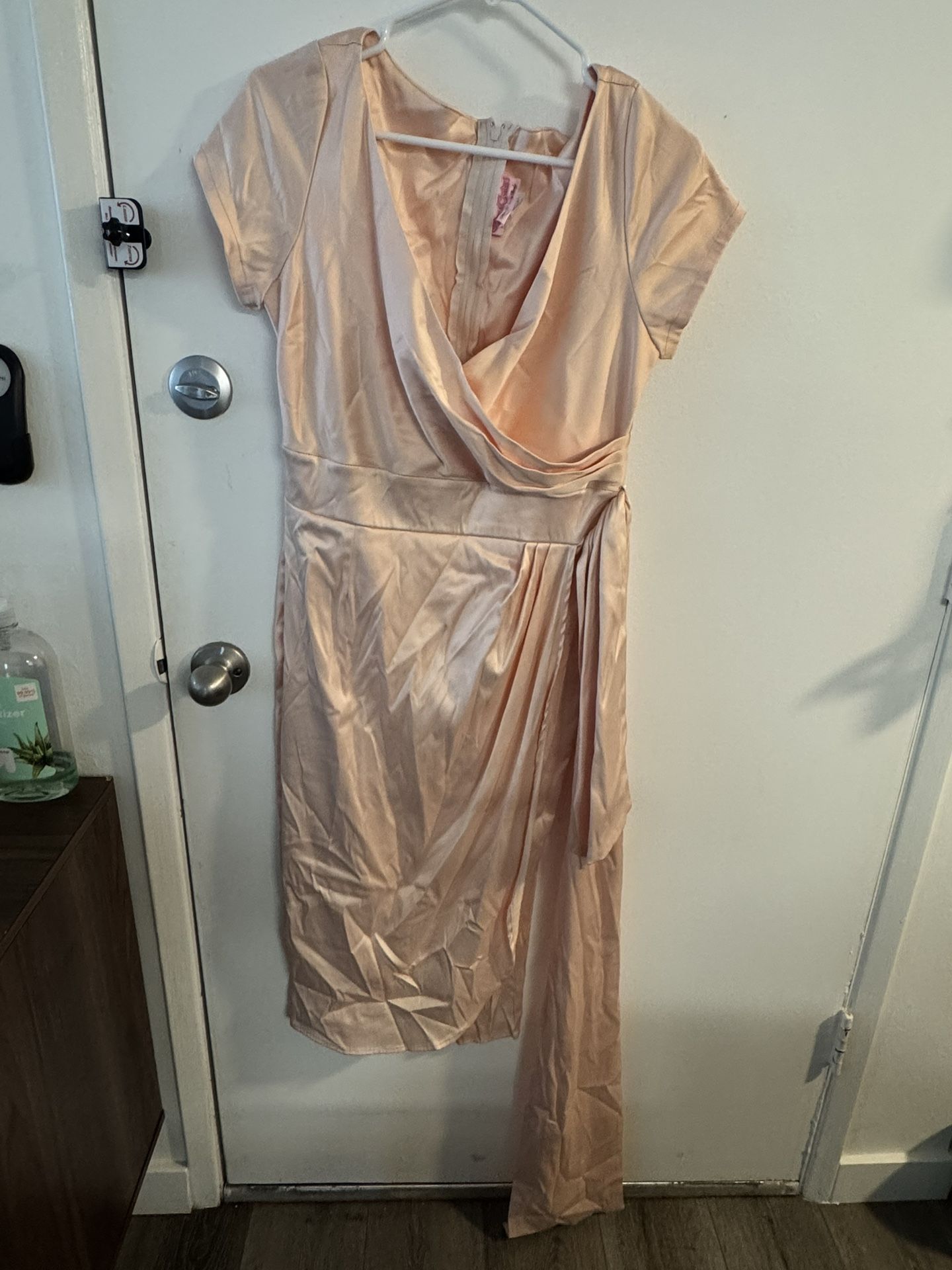 Unique vintage Peach Dress Cocktail