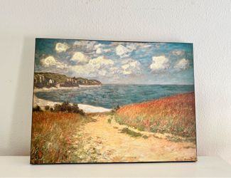 Claude Monet 'Path through the Corn at Pourville' Canvas Print