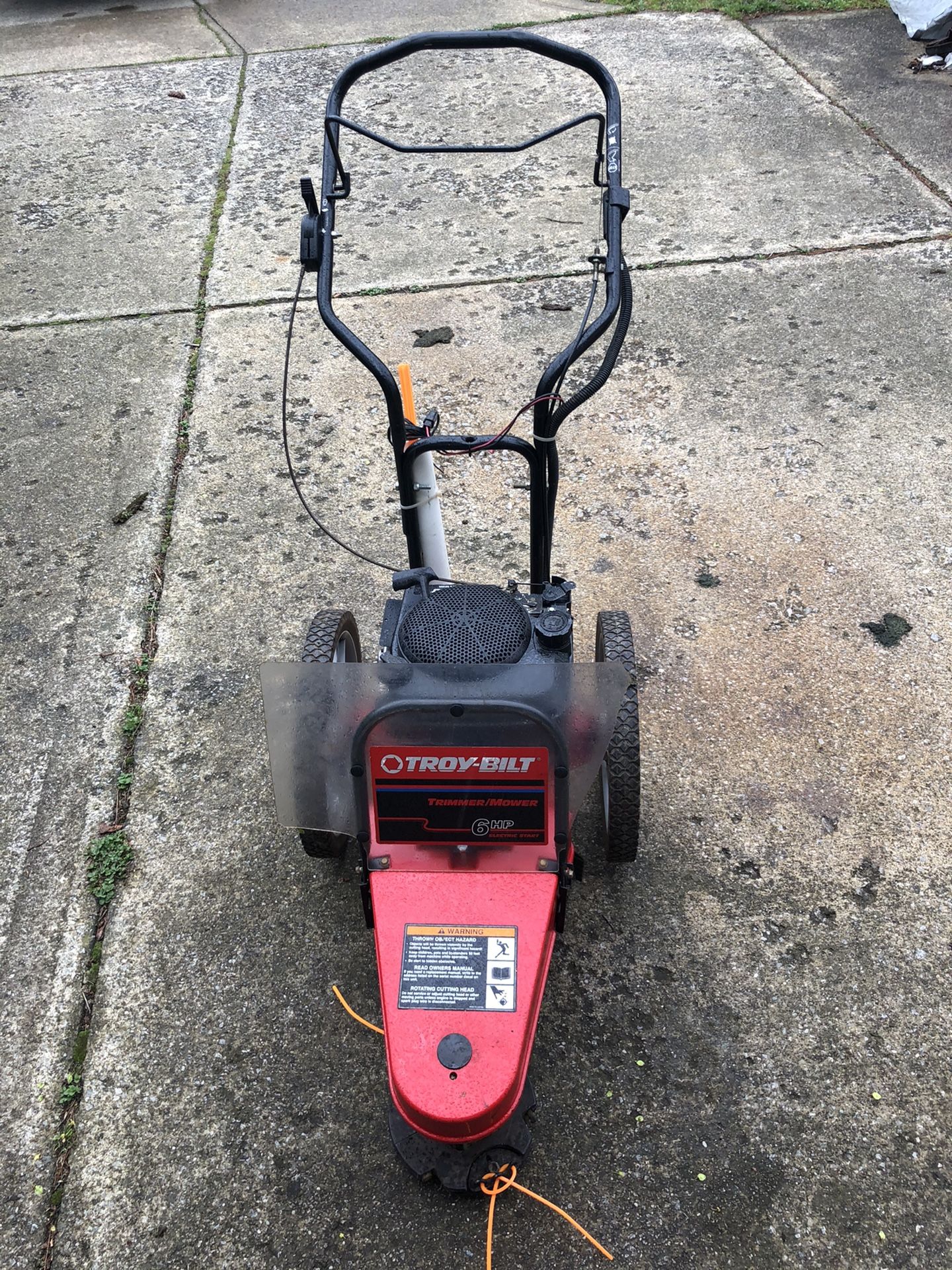 Troy Bilt walk behind string trimmer *electric start* for Sale in