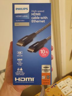 Philips High-Speed HDMI Cable with Ethernet 10ft