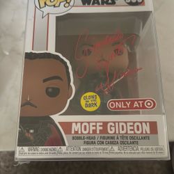 Signed Moff Gideon Funko 