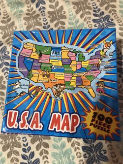 Jigsaw Puzzle Map United States Of America USA 100 pc