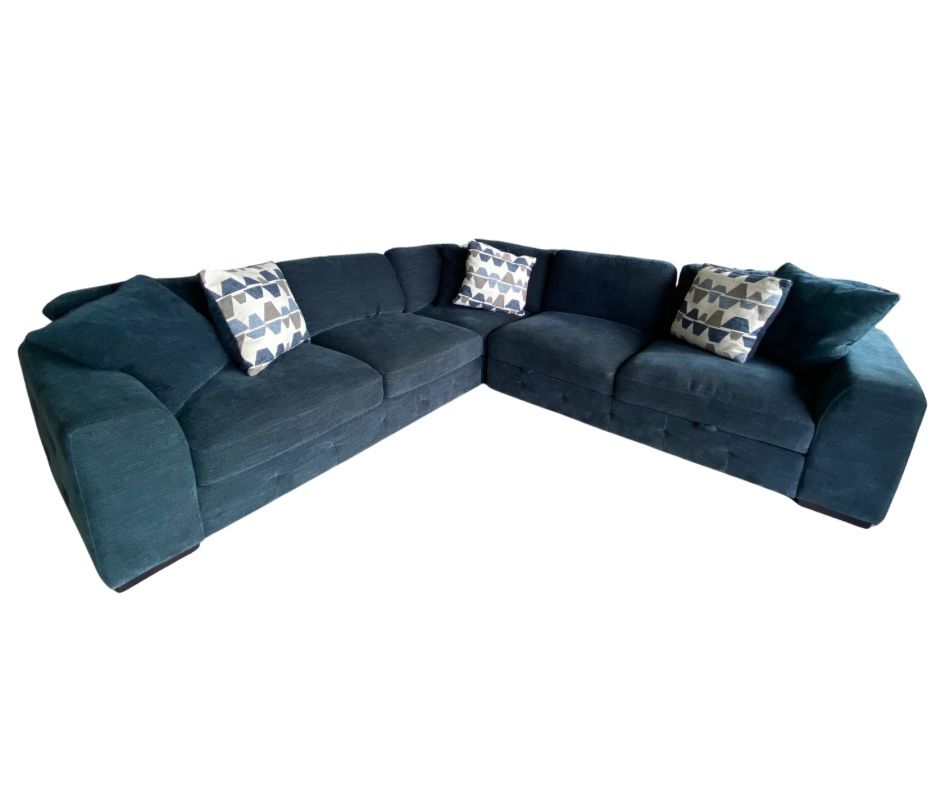 Blue “Playground” Sectional Sofa