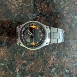 Casio analog and digital quartz watch